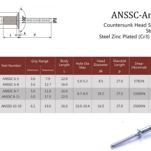 ANSSC Countersunk Head / Structural